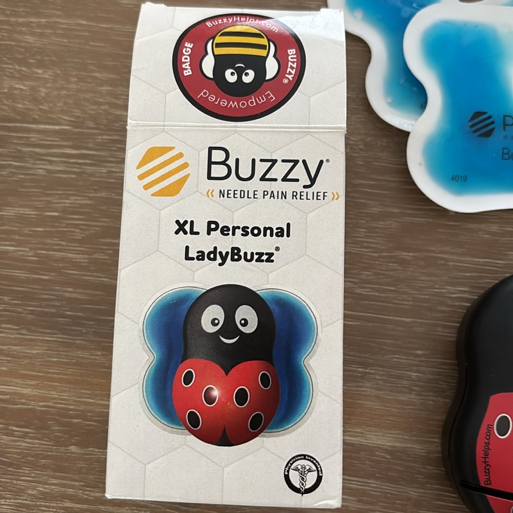 Buzzy Personal Vibrating Ice Pack Non Invasive Pro Cold Pad Device LadyBuzz - Picture 7 of 11